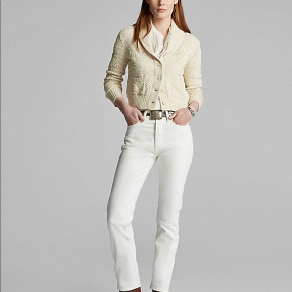 RRL Cropped Cotton-Silk Cardigan - Picture 5 of 5